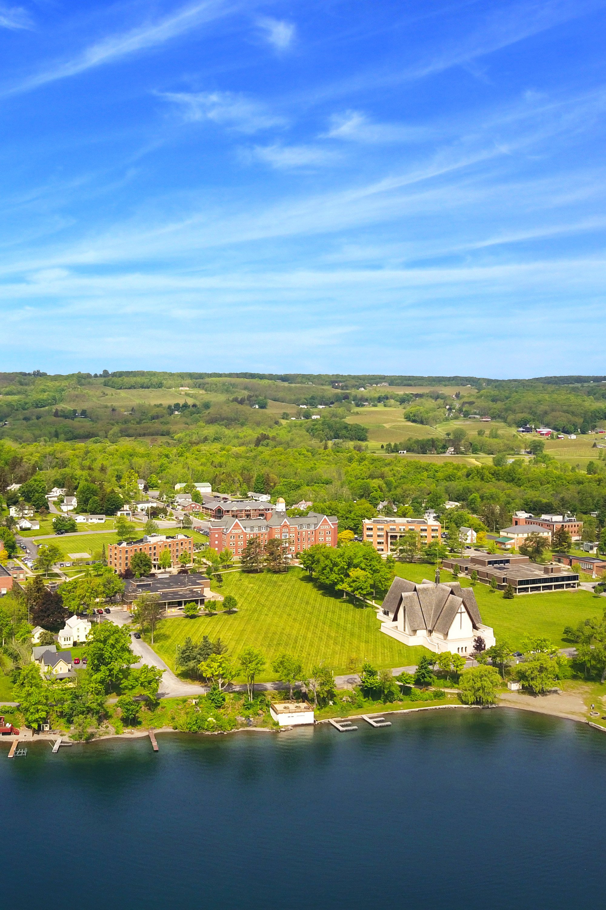 Keuka College from the air