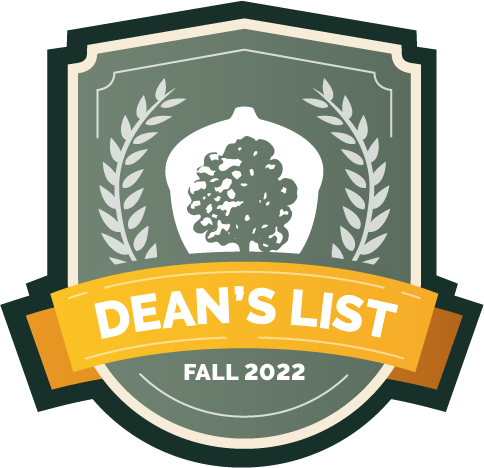 Fall 2022 Dean's List Badge