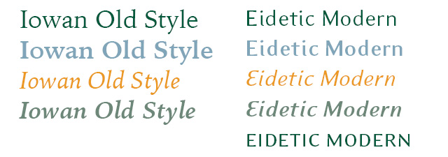 primary type faces fonts
