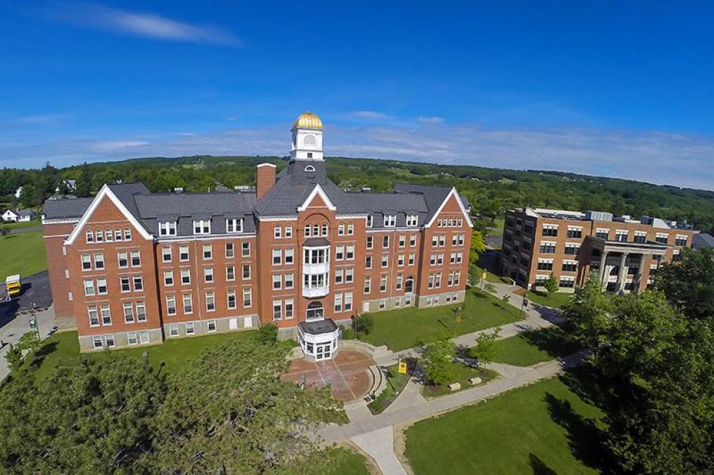 Aerial view of Ball Hall