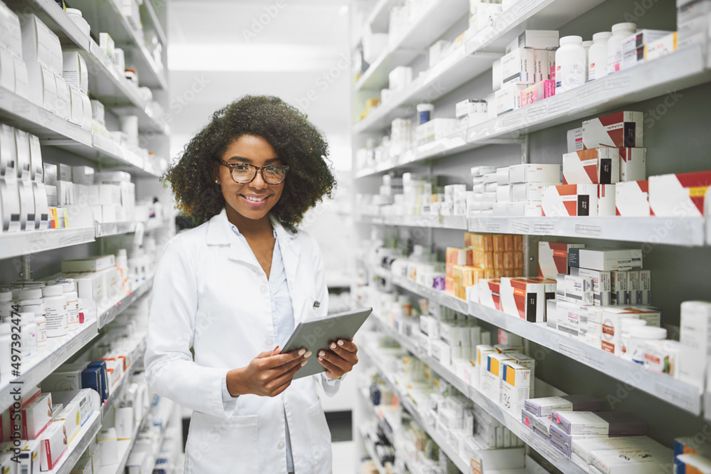 Pharmacist at work