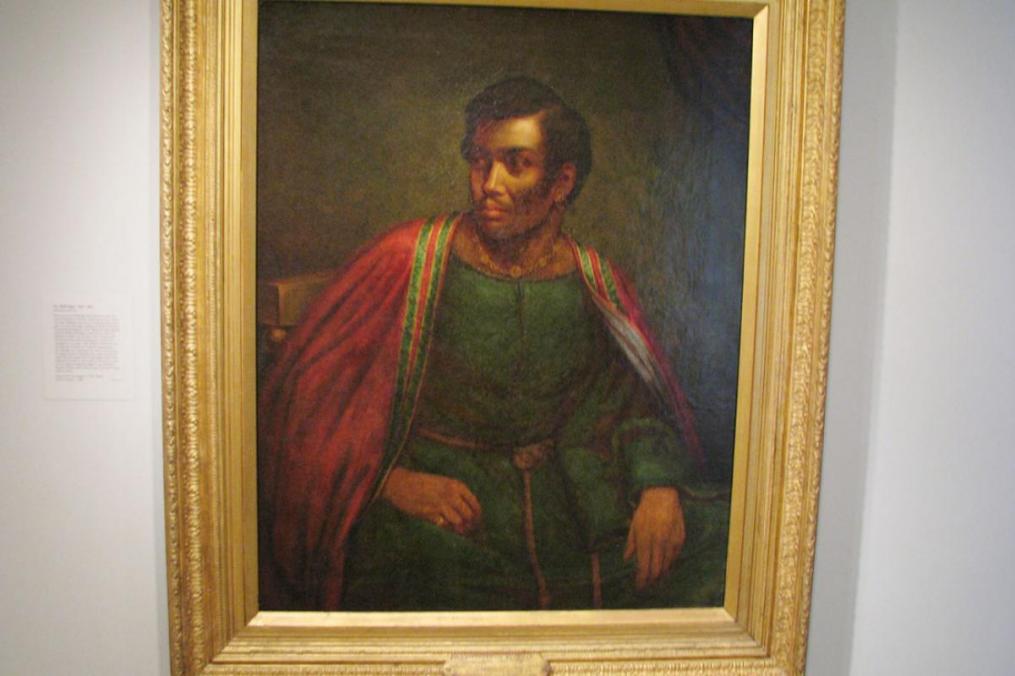 portrait of Ira Aldridge as Othello, painted by Heny Perronet Briggs