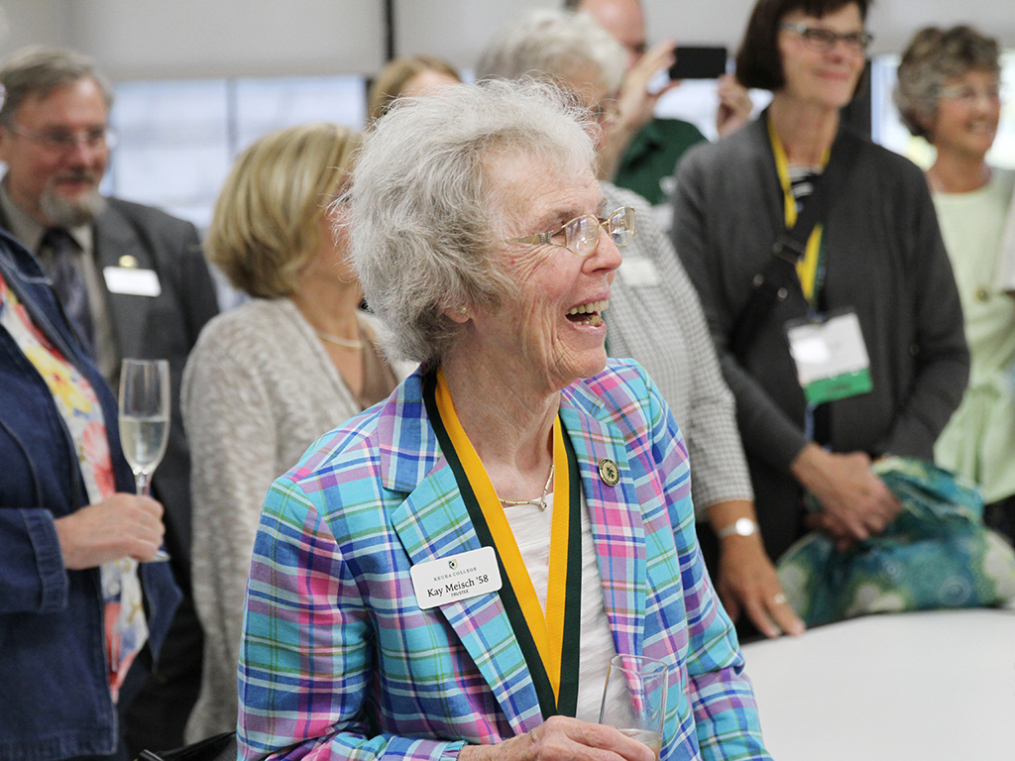 College Trustee Katherene Tuttle Meisch '58 attends the opening ceremony for the new Center for Art & Design. 